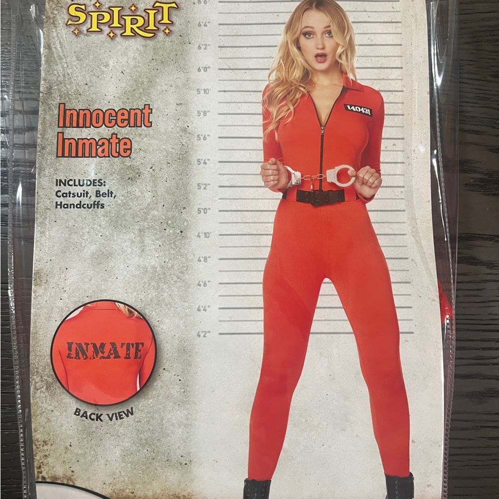 Spirit Women's Bold Orange Jumpsuit